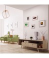 Keramisk Bordlampe E14, 17cm - Rødblond