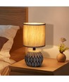 Keramisk Bordlampe E14, 17cm - Rødblond