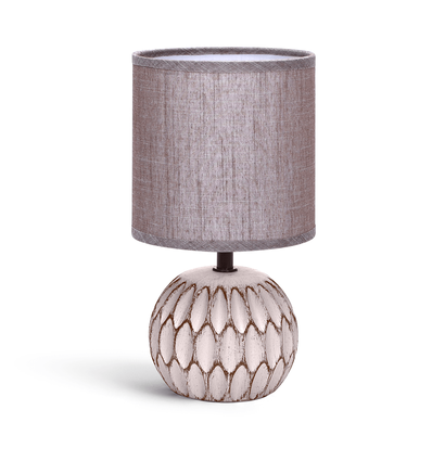 Keramisk Bordlampe E14, 17cm - Rødblond
