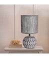 Keramisk Bordlampe E14 - 17 Mørk Grå