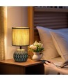 Keramisk Bordlampe E14 - 17 Mørk Grå