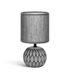 Keramisk Bordlampe E14 - 17 Mørk Grå