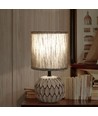 Keramisk Bordlampe E14 - 17 Mørk Grå
