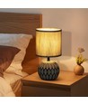 Keramisk Bordlampe E14 - 17 Mørk Grå