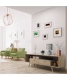 Keramisk Bordlampe E14 - 17 Mørk Grå