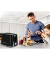 Svart Brødrister 750W