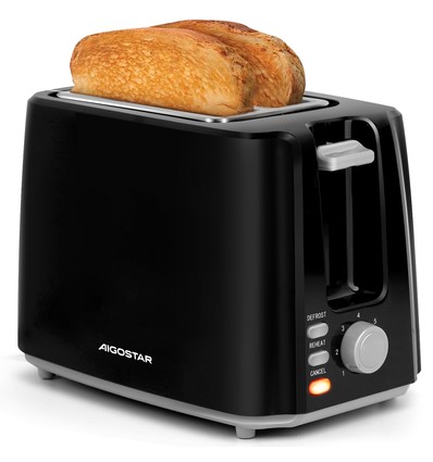 Svart Brødrister 750W