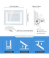 Outlet: LED Slim Lyskaster 50W 4000K Hvit - Støpt Aluminium