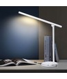 LED Bordlampe - Hvit, 8W, 6000K-3000K, Berøringsfri Trinnløs Dimming, USB Ladekontakt