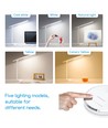 LED Bordlampe - Hvit, 8W, 6000K-3000K, Berøringsfri Trinnløs Dimming, USB Ladekontakt