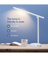 LED Bordlampe - Hvit, 8W, 6000K-3000K, Berøringsfri Trinnløs Dimming, USB Ladekontakt