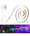 RGB LED Strip - 3m, med På/Av-Knapp