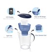 Vannkanne med filter 3,5L - Blå, timer for filter