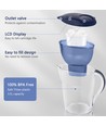 Vannkanne med filter 3,5L - Blå, timer for filter