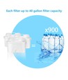Vannkanne med filter 3,5L - Blå, timer for filter
