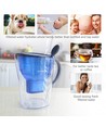 Vannkanne med filter 3,5L - Blå, timer for filter
