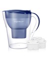 Vannkanne med filter 3,5L - Blå, timer for filter