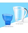 Vannkanne med filter 3,5L - Blå, timer for filter