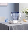 Vannkanne med filter 3,5L - Blå, timer for filter