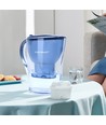 Vannkanne med filter 3,5L - Blå, timer for filter