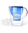 Vannkanne med filter 3,5L - Blå, timer for filter