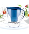 Vannkanne med filter 3,5L - Blå, timer for filter