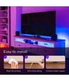 LED RGB-stripe, 5M - Med 24-knappers fjernkontroll