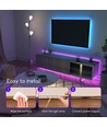 LED RGB-stripe, 5M - Med 24-knappers fjernkontroll