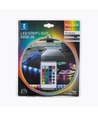 LED RGB-stripe, 5M - Med 24-knappers fjernkontroll