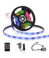 LED Musikk-Synkronisert RGB Fargeskiftende Stripe-Lys, 3M 5050-30, 20-Knapps Kontroller