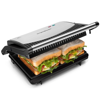 Panini Maker 800W - Sølv, Panini grill - York