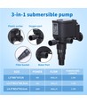 Vannpumpe 10W - 800L/t - L4,5 x B13 x H11 cm