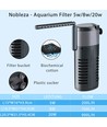 Innvendig Akvariefilter 20W 900L/t - Fossefalleffekt, L20,5 x B21,5 x H5,4 cm