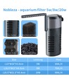Innvendig Akvariefilter 20W 900L/t - Fossefalleffekt, L20,5 x B21,5 x H5,4 cm