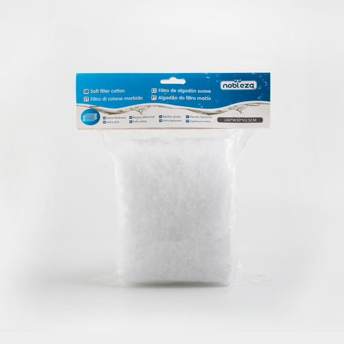 Mykt hvitt filtervatt - L60 x B30 x H2,5 cm - Hvit
