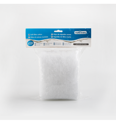 Mykt hvitt filtervatt - L60 x B30 x H2,5 cm - Hvit