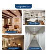 Outlet: LED E6 - Bakbelyst, Rund Innbyggingsspot, 18W, 3000K / Overflatemontert