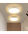 Outlet: LED E6 - Bakbelyst, Rund Innbyggingsspot, 18W, 3000K / Overflatemontert