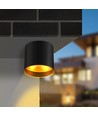 Aigostar, GU10 LED takspot - Spot, Overflatesspot, Industriell, Stue, Svart