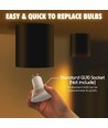 Aigostar, GU10 LED takspot - Spot, Overflatesspot, Industriell, Stue, Svart