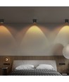 Aigostar, GU10 LED takspot - Spot, Overflatesspot, Industriell, Stue, Svart