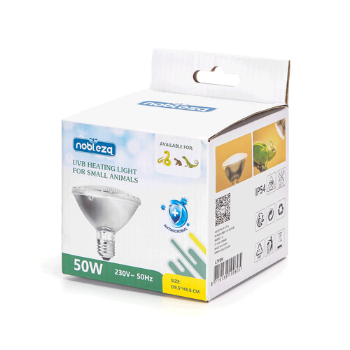 Infrarød Varmelampe 25W - D6.3 x H10cm, Rød