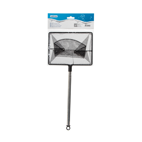 Stort Kvadratisk Uttrekkbart Fiskegarn, W15 x L41.7-78.5 cm, Sort