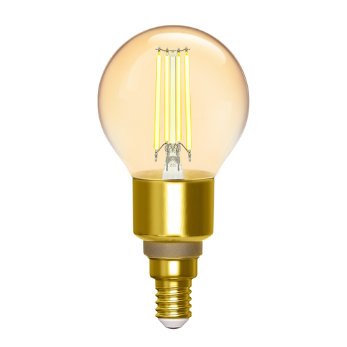 Smart LED filamentpære G45 - E14 4,5W CCT/Amber - WB