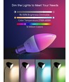 Smart LED-pære WB C37 E14 6,5W RGB+CCT - 6 stk