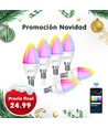 Smart LED-pære WB C37 E14 6,5W RGB+CCT - 6 stk