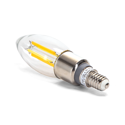 Bluetooth Mesh Smart Filament pære C35 E14 4.5W - CCT Klar med Fjernkontroll - Dobbel Pakke
