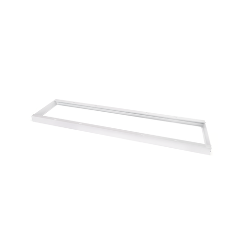 Aigostar ramme til LED-panel, 120x30cm - hvitt aluminium, 5 cm høyt inkl. skruer