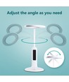 LED Bordlampe LIGHT07 - Hvit, 7W, 6500K (Berøringsdemping & Kalenderfunksjon)