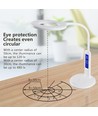 LED Bordlampe LIGHT07 - Hvit, 7W, 6500K (Berøringsdemping & Kalenderfunksjon)